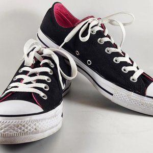 CTAS Black Double Tongue with Pink inside W10